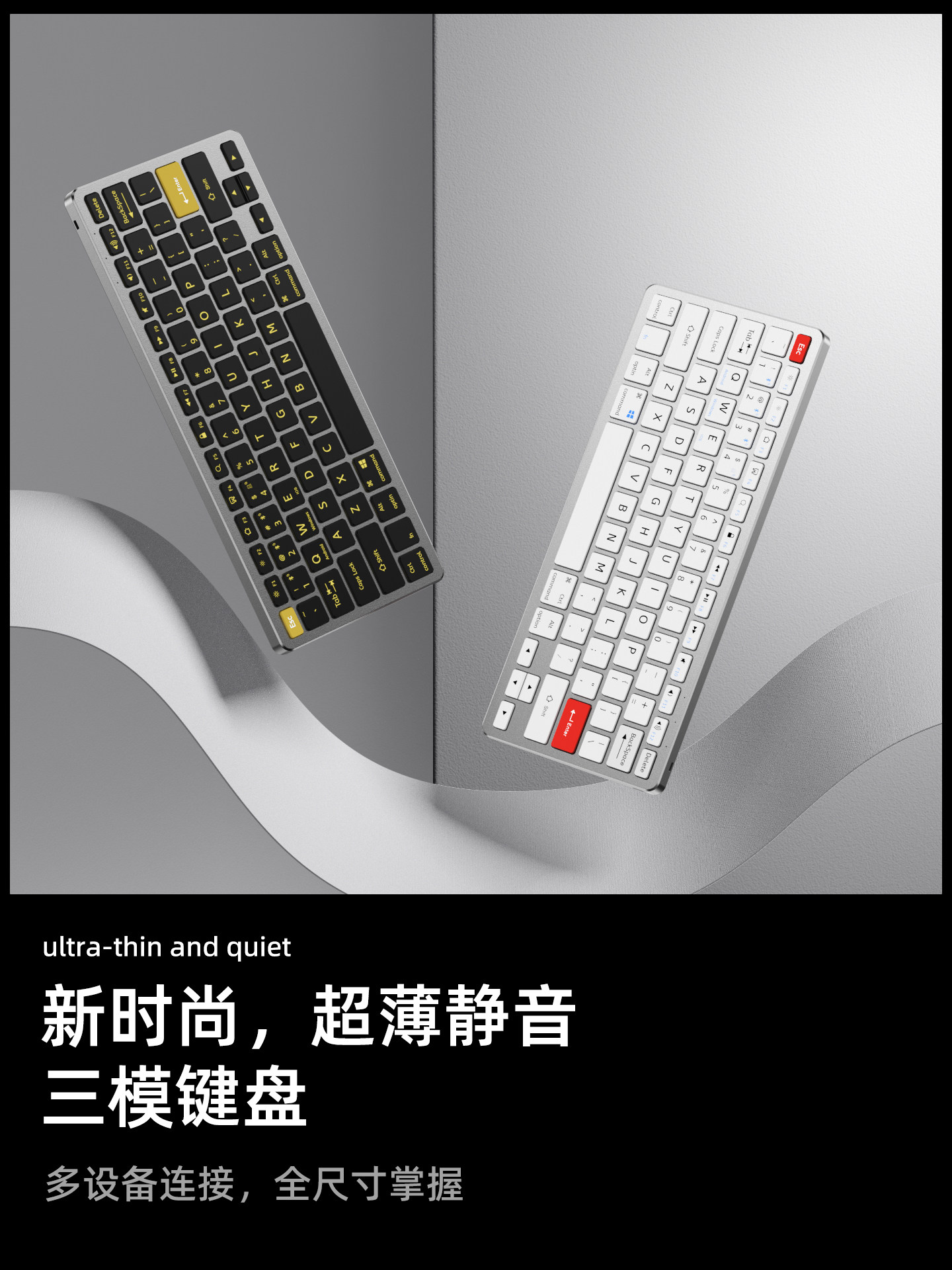 Mini Bluetooth Wireless Keyboard and Mouse Set iPad Tablet Mobile Phone Computer Notebook Office Silent Rechargeable
