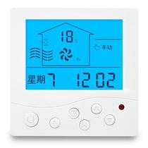 Fresh air control panel switch universal intelligent timing three-speed LCD controller remote control three-speed speed regulation system