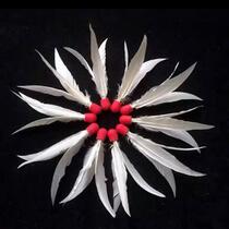 Y3 white board badminton three-hair ball high-elastic rubber head high-quality goose feather school teaching special gift to relatives and friends