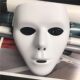 DIY Mask White Hand-Painted Mask Pulp Mask Blank Mask Facial Mask White Blank Coloring Hand-Painted Mask