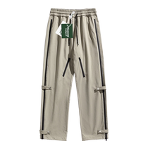 WASSUP CMKPO American style punching pants for men and women outdoor vibe wind high street straight cylinder casual zipper tooling pants