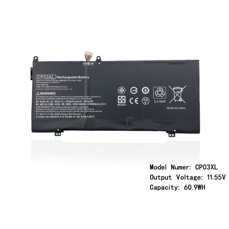 Suitable for Hp Spectre X360 Hstnn-Lb8E Tpn-Q195 Battery Cp03Xl Suitable for Hp Spectre X360 Hstnn-Lb8E Tpn-Q195 Battery Cp03Xl