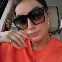 Square Sunglasses Women 2022 Vintage Brand Oversize TF Women