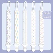 Baby Pacifier Clip Chain Ribbon Anti-lost Pacifier Holder Du