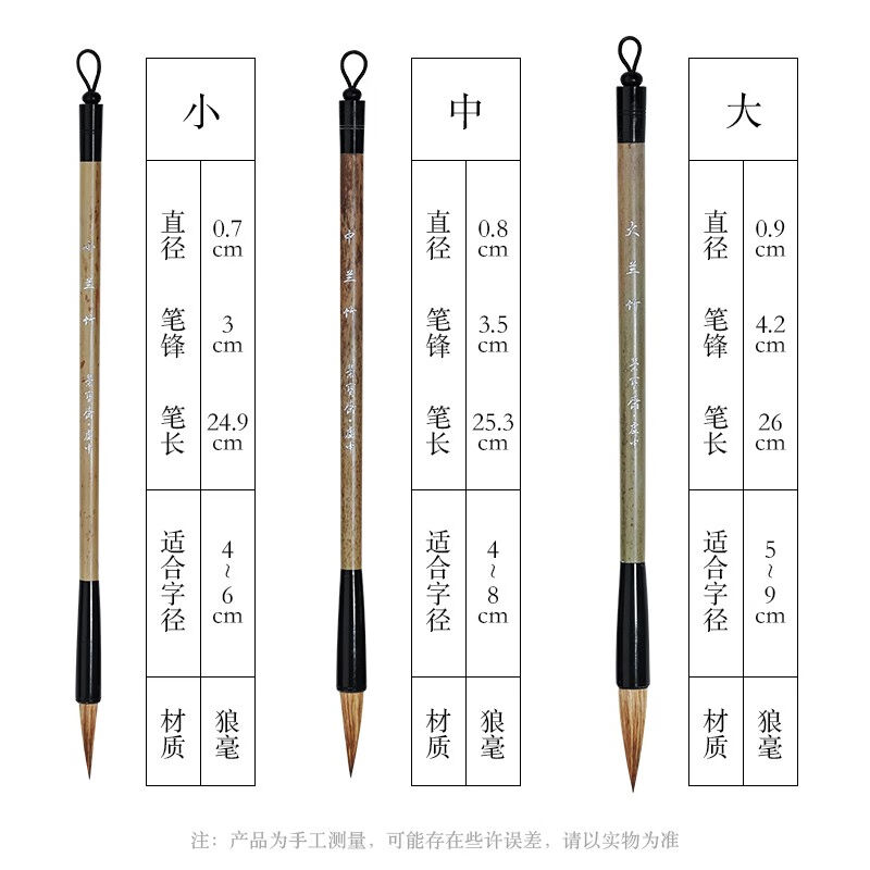 荣宝斋精选兰竹大中小毛笔：书写艺术的极致享受，书法国画行草的