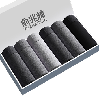 Yu zhaolin men's underwear 6 packs of pure cotton antibacterial