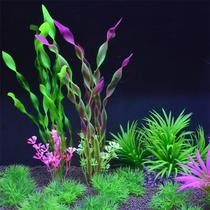 Fish Cheese View Fish Tank Building Simulation Water Grass Aquarium Plastic Seaweeds Plant Kelp Fake Water Grass Decoration Customized