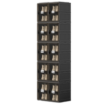 Shoe cabinet shoe storage cabinet installation-free multi-layer home entrance transparent shoe rack folding indoor dust-proof shoe box