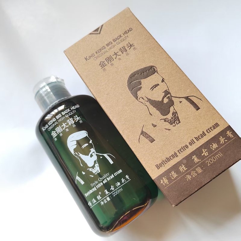 Bo Yisheng Retro Oil-Based Hair Gel, Men's Styling Moisturizing Pomade, Salon-Quality