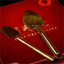 Yuantong Buddhist utensils pure copper incense burner ash spoon ash spoon incense ash shovel ash pressing flat ash Buddhist hall supplies incense tools