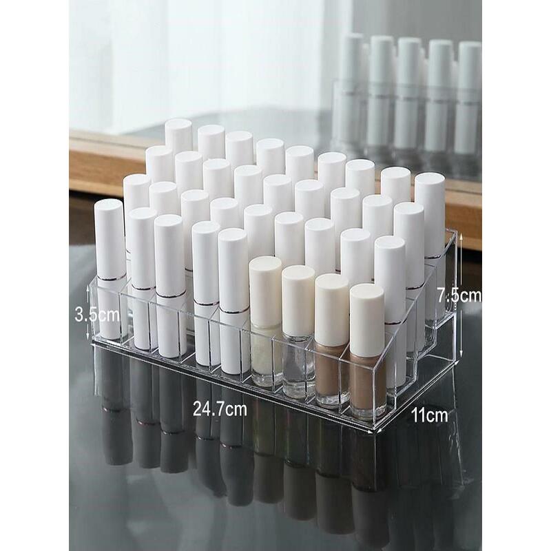 Perfume Sample Storage Box Desktop Cosmetics Classification Mini Lipstick Box Storage Classification Grid Shelf Organization