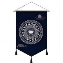 Guangxi Zhuang Characteristic Office Conference Room B&B Bronze Drum Painting Ethnic Style Wall Decoration Fabric Hanging Painting