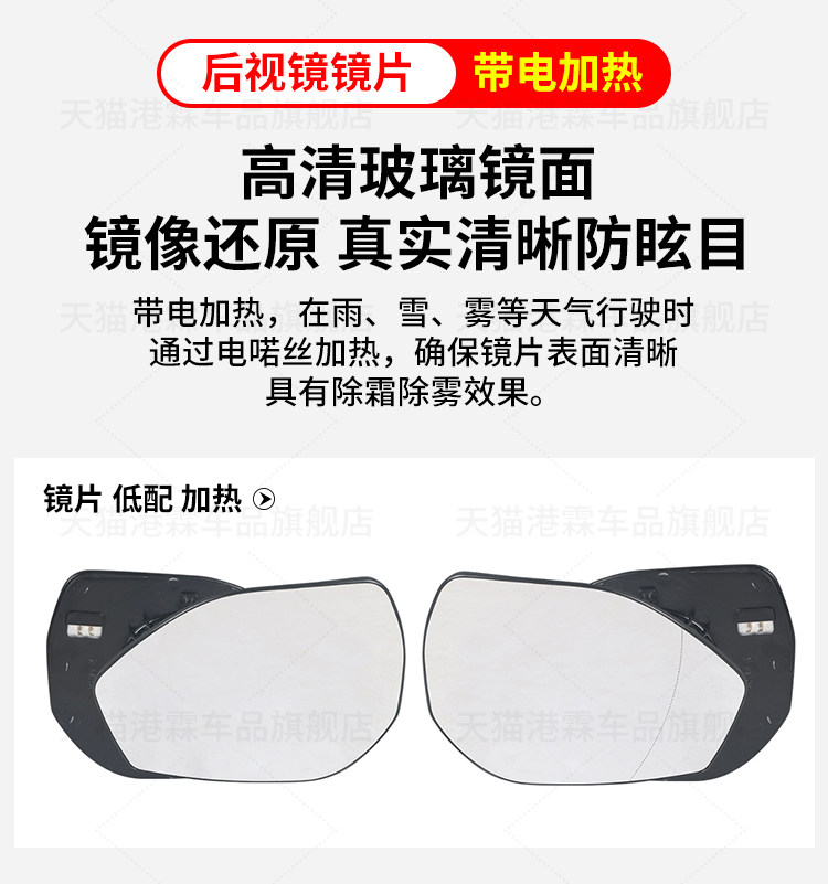 Suitable for Ford Explorer Rearview Mirror Housing 20-26 Models, Reversing Mirror Frame, Reflector Base Housing