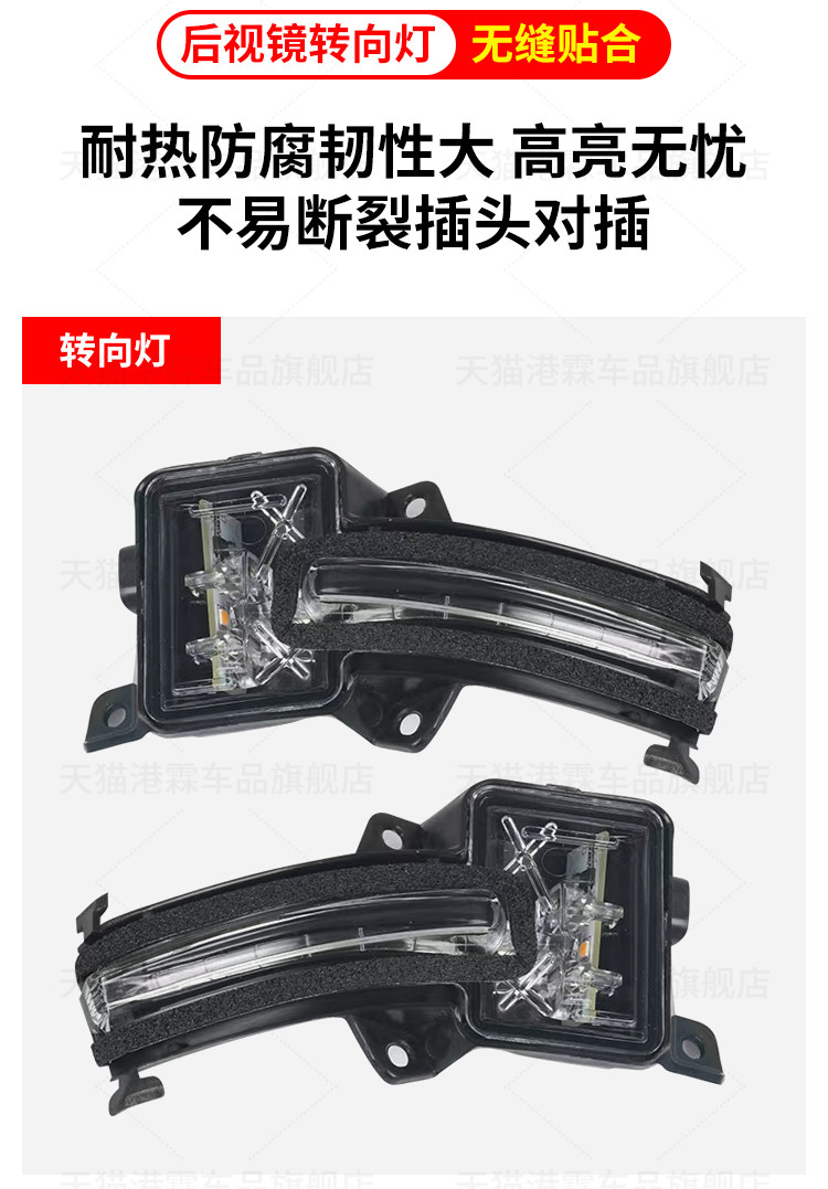 Suitable for Honda Lingpai Rearview Mirror Housing 18-21 Models, Reversing Mirror Frame, Rear Cover, Bottom Shell, Turn Signal Strip