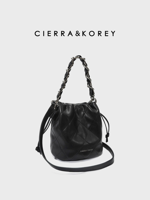 CierraKorey ເວັບໄຊທ໌ຢ່າງເປັນທາງການ bucket bag women's bag 2024 new spring and summer crossbody chain small bag shoulder bag for women