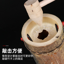 Bamboo Tube Wine Small Wood Hammer Bottle Opener Pounding Bamboo Knits With Pointed Small Wooden Mallet Djy Hand Solid Wood Multipurpose Small Hammer