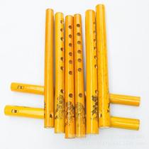 Flûte verticale Flute Bamboo Vertical Blow Flute Students Blow Up Musical Instrument Fabricant Direct Selling Xiao 24cm Inch 24cm Children Bamboo Bottom Six Holes