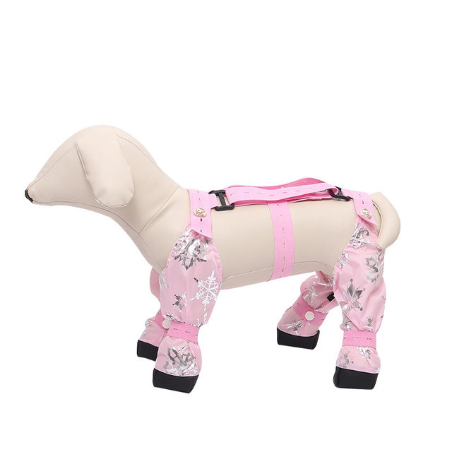 Waterproof Dog Pants with Urine Protection, Leg Covers, Harness, and Foot Protection for Pets, Cats and Dogs, Insect-Proof, Dirt-Resistant, Adjustable Onesie for Teddy and Pomeranian