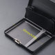 10cm Extended Length Thick Medium-Thin Cigarette Case with Business Card Holder, Creative Multifunctional Aluminum Alloy Portable Metal Cigarette Box