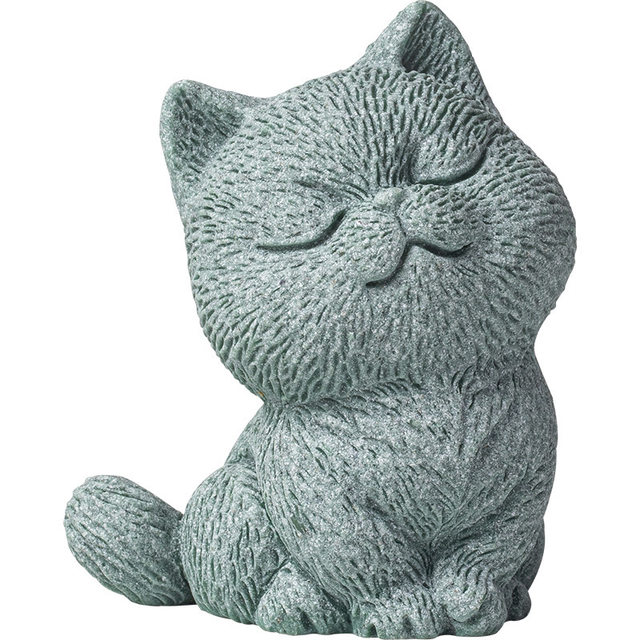 Cute and Adorable Kitten Tea Pet Ornament, Creative Animal Cat Pen Holder, Study Room Paperweight, Desktop Decoration