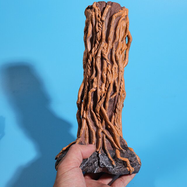 Simulated Resin Dragon Column, Fish Tank Landscaping Decoration, Simulated Driftwood, Rhododendron Root Tree Stump Frame