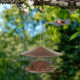Outdoor Squirrel-Proof Weather-Resistant Metal Hanging Bird Feeder for Rooftop Garden and Courtyard Decoration