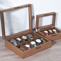 Spot black wood grain watch box watch jewelry jewelry storage display stand class gift box