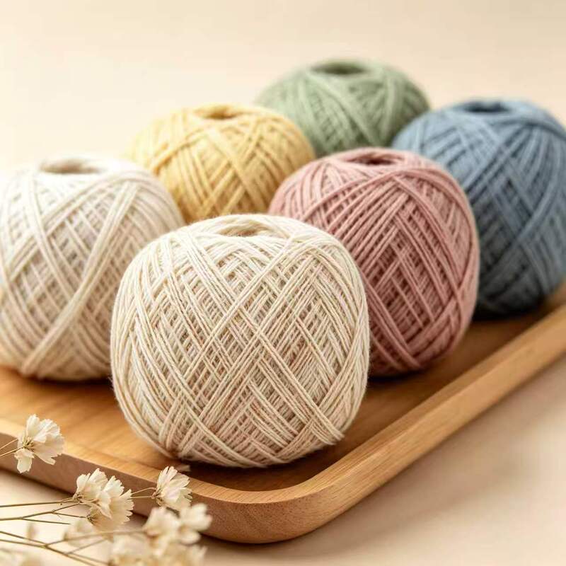 Cloud Linen Cotton Thread Double-Stranded Fine Yarn Summer Breathable Two-Color Linen Blend Handmade DIY Crochet Knitting Cloud Linen Cotton Thread Double-Stranded Fine Yarn Summer Breathable Two-Color Linen Blend Handmade DIY Crochet Knitting