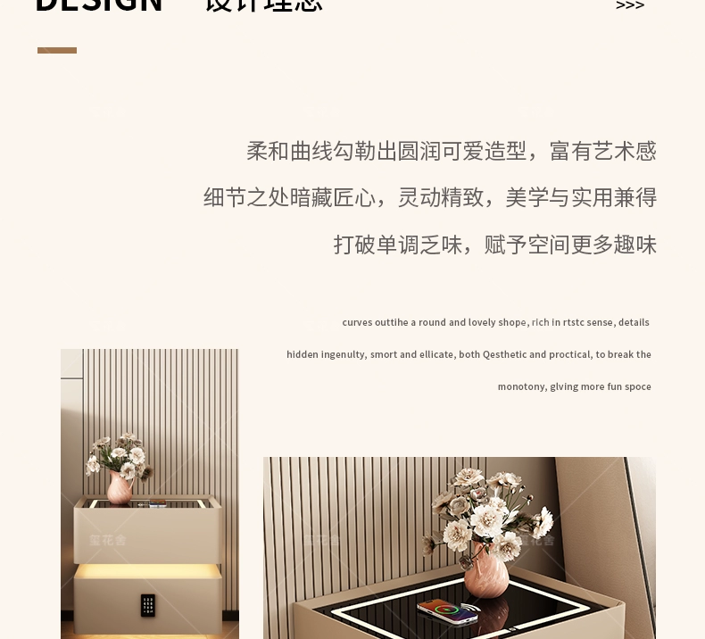 Đèn bàn đầu giường nổi thông minh sang trọng và cao cấp 2024 tủ đơn giản hiện đại mới phòng ngủ gỗ nguyên khối Phòng ngủ chính có đèn tu dau giuong go soi tab đầu giường bọc da