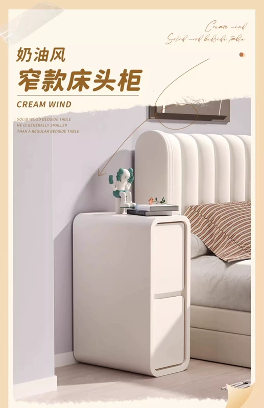 ghế để đầu giường Bàn đầu giường nhỏ cực kỳ hẹp và siêu hẹp Bàn đầu giường mini Xiaozhai 2024 tủ hẹp mới giá đựng bánh sandwich rộng 30 cm tu go dau giuong mau dau giuong dep