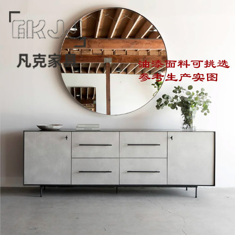 Nordic Modern Minimalist Solid Wood Sideboard with Leather Cabinet Doors, Entryway Cabinet, Storage Cabinet for Clubs, Hotels, and Model Rooms Nordic Modern Minimalist Solid Wood Sideboard with Leather Cabinet Doors, Entryway Cabinet, Storage Cabinet for Clubs, Hotels, and Model Rooms