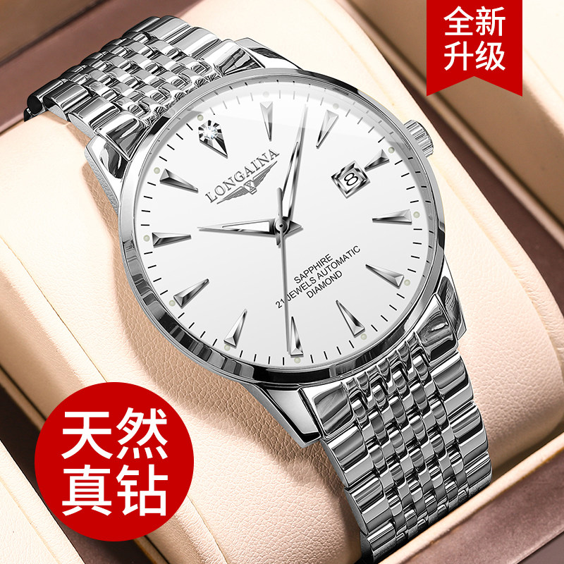 Swiss Genuine Watches ­ Men's Fully Automatic Mechanical Watch, Ultra-Thin, Waterproof, Fashionable, High-End, Luminous, Branded Men's Watch.
