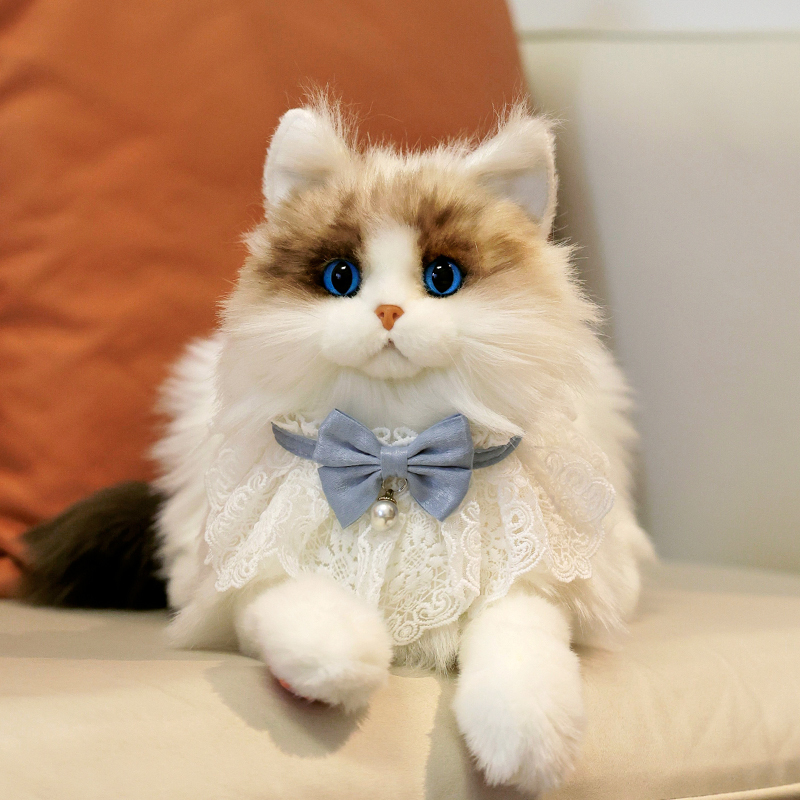 Simulated Cat Doll Ragdoll Cat Doll Classy Bionic Kitten Plush Toy Girl Kidsren's Birthday Gift