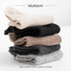 Mushow Wollsocken, mehrfarbige Socken in der Mitte der Wade