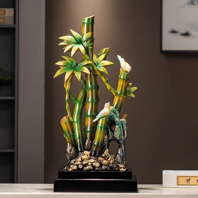 Bamboo Ornaments That Symbolize Prosperity and Wealth, Suitable for Decorating Tv Cabinets in Living Rooms and Offices, as a Housewarming Gift
