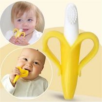 Baby Silicone Training Toothbrush BPA Free Banana Shape Safe
