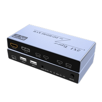 Gzvich Guangzheng Weichuang Type-C KVM switch two in and one out 2 ports HD DP two computers share a set of mouse keyboard printer suitable for Apple notebook Mac