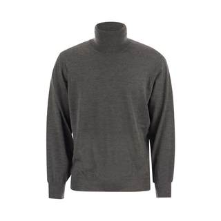 BRUNELLO CUCINELLI cashmere and silk lightweight turtleneck sweater