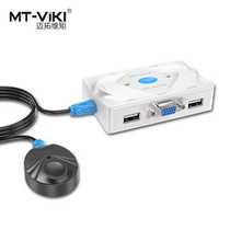 Maxtor VGA USB automatic KVM switch 2 hosts share keyboard and mouse monitor MT-201KL