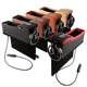 Car dual USB storage box water cup holder leather multi-purpose vehicle seat gap storage box car mounting box
