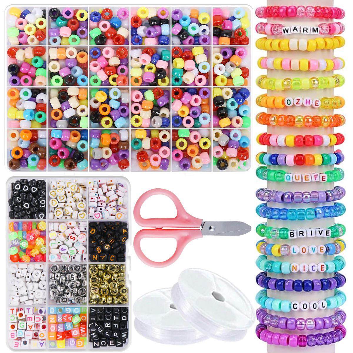 Pony Bead Bracelet Kit for DIY Jewelry Making & Crafts - Product image 8