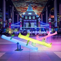 Luminous seesaw park square amusement equipment props amusement park internet celebrity children colorful seesaw Shanxi