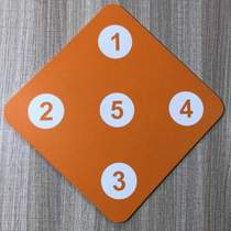 Wall-mounted sword target training fencing home wall-mounted home leather wall wear-resistant training target not easily damaged five-hole stab-resistant