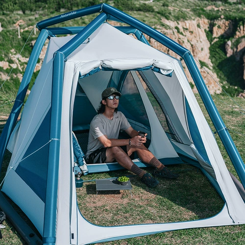 Naturehike Надувная дорожная складная палатка, портативное снаряжение для кемпинга