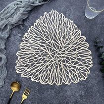 6 4pcs Irregular Triangle Placemats PVC Dining Table