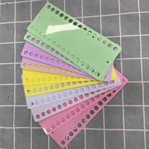 (theorizer) (30 holes) (30 sheets) Cross embroidered threading plate embroidery special colored plastic threading plate