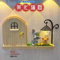 Internet celebrity wall patches to cover holes wall transformation to hide ugly artifacts decorative ornaments entrance corners cute wall stickers three-dimensional