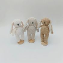 Newborn Photography Props Dolls Hand Knitted Animals Bunny B
