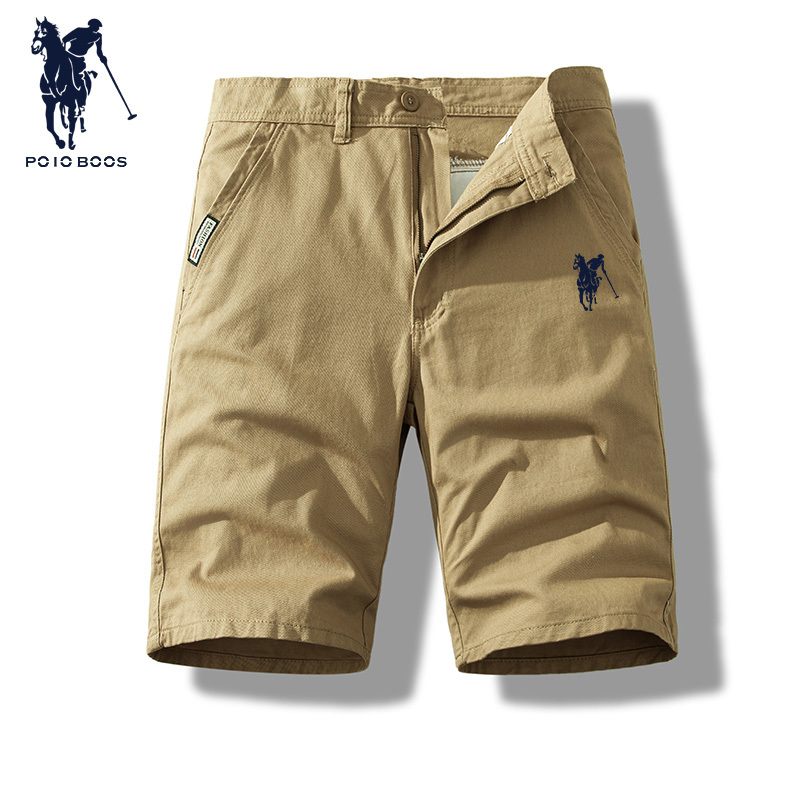 Paul Genuine Cotton Shorts Men's Straight Loose Casual Trousers Thin Summer Fashion Beach Pants
