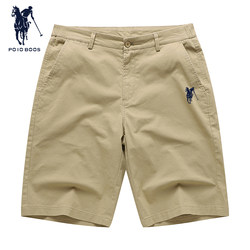 Paul Genuine Casual Pants Men Loose Straight-leg Plus size Summer Thin Beach Pants pure cotton parka shorts